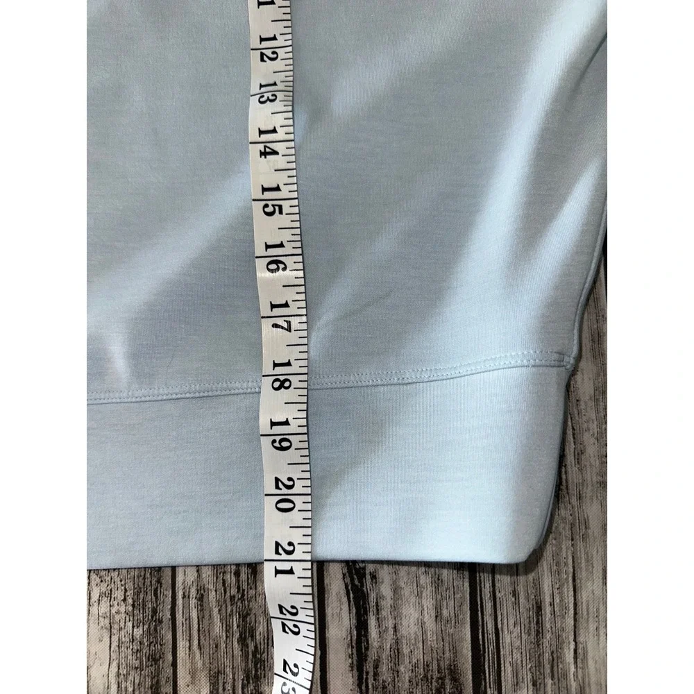 Lululemon Baby Blue Cropped Crew Pullover Size 6 - Picture 4 of 8